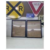 Set of 2 - 20" x 24" Picture Frames, Black *has