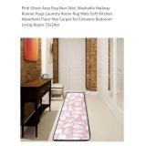 NEW Pink Ghost Area Rug w/ Non Skid Backing, 72"