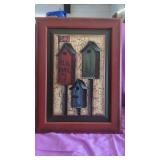 Americana Bird House Picture (Wood) 16" x 22"