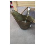 Vintage Large Copper/Brass Coal Bucket with