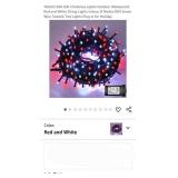 200 LED Christmas Lights Outdoor Waterproof, Red