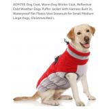 NEW Size Large Dogs Puffer Jacket w/ Harness