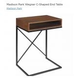 Madison Park Wegner C-Shaped End TableMay have