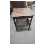 Estate Antique Parlor Table 19"w x15". X 27" Tall