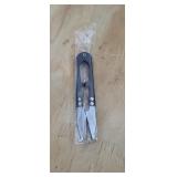 NEW Metal Spring Thread Scissors, Black, 4"