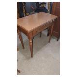 Estate. Single Drawer Maple Table 31" w x 17"