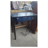 Small Student Desk With Center Drawer & USB Plug