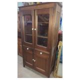 Estate Antique Glass Door Cupboard Really Nice