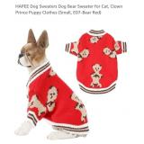 Size Small Dog Sweater, Red w/ Bears*appears