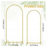 New- Oudain 2 Pcs 7.2 Ft/ 6 ft Metal Arch