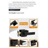 New-Matte Black Door Handles Privacy Door Levers,