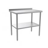 New  24" x 36" Stainless Steel Table with