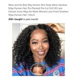NEW Human Hair Deep Wave Glueless Wig &