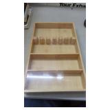 New Wood Cutlery Drawer Organizer10" w x 16"