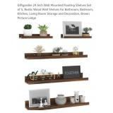 NEW Set of 5 Wall Mounted Floating Shelves,