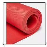 NEW Yoga Mat w/ Carrying Strap, Red