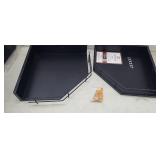 NEW Set of 2 Corner Shelves, Black, 12" x 12"