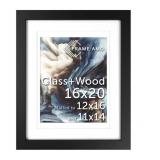 New 16"x,20  Poster Frame  Black Solid Wood ,