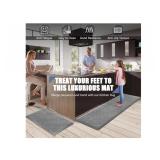 NEW 2 Pk Anti Fatigue Mats w/ Non-Slip Bottom,