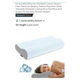 Memory Foam Cervical Neck Pillow, Orthopedic,