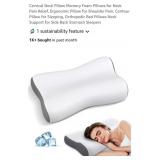 Memory Foam Cervical Neck Pillow w/ Cooling