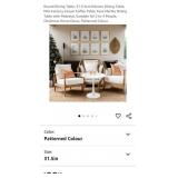 NEW 31.5" Round Dining Table w/ Pedestal, Faux