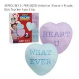New- SERIOUSLY SUPER SIZED Valentine -Blue and