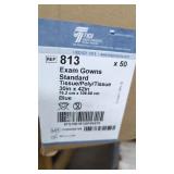 Medical Standard Exam Gown, Tissue/Poly/Tissue,