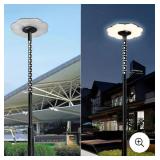 New Street Light Pole 10ft Tall, Black Outdoor