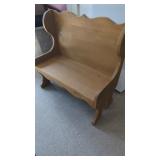 Small Wooden Doll Bench