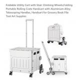 New- Foldable Utility Cart with Stair Climbing