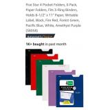 (12) New  4 Pocket File Folders