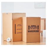 (2) New Wardrobe Boxes with clothing Rack..  40"