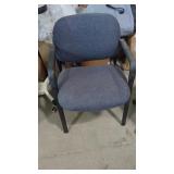 Padded seat & Back Arm Chair   Blue