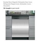 NEW 23" x 26" Magnetic Dishwasher Cover, Brushed