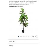 Artificial Fiddle Leaf Tree, 6ft Faux Plant Fake