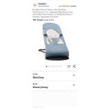 New-BabyBjï¿½rn Bouncer Balance Soft, Blue/Gray,