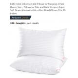 2 Pk Queen Size Hotel Collection Bed Pillows,