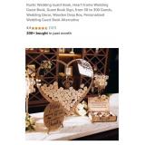 NEW Heart Shaped Wedding Guest Book Alternative,