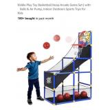 Kiddie Play Toy Basketball Hoop Game Set w/ 2