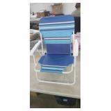 (2) (New) Backpack Beach Chairs with Storage.