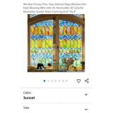 Window Privacy Film, Faux Stained Glass Window