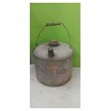 Wooden Handle Metal Galvanized  Can