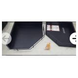 NEW Set of 2 Corner Shelves, Black, 12" x