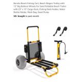 NEW Beach/Fishing Cart w/ 12" Big Balloon Wheels