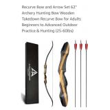 (New)  35# Right Handed Recurve Archery Set