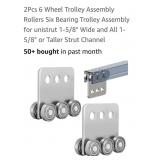 (2)    ( New) 6 Wheel Trolley Assembly Rollers