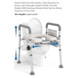 NEW Toilet Seat Riser w/ Handles, Adjustable