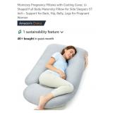 U-Shaped Full Body/Maternity Pillow w/ Cooling