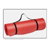 NEW Yoga Mat w/ Carrying Strap, Red